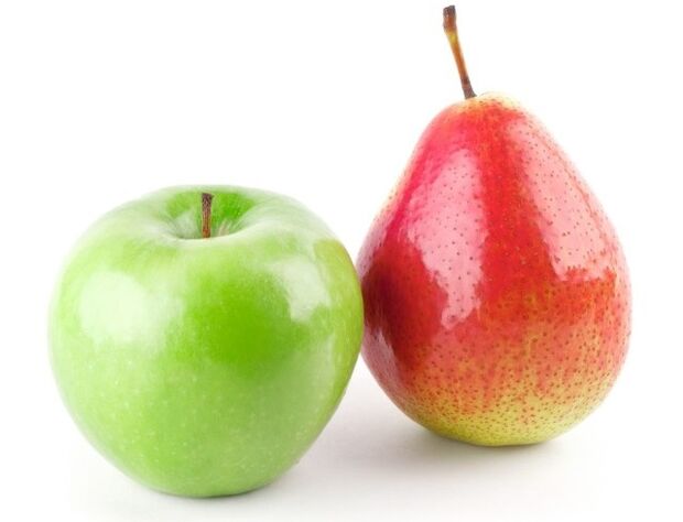 pommes et poires pour le régime dukan