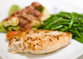 Poitrine de poulet grillée au menu pour ceux qui veulent réduire le cholestérol et perdre du poids