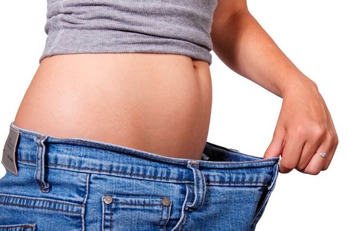 réduction de la taille due à une perte de poids