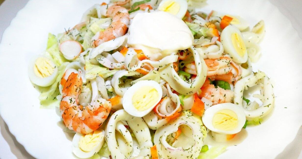 repas de poulpe dans un régime protéiné